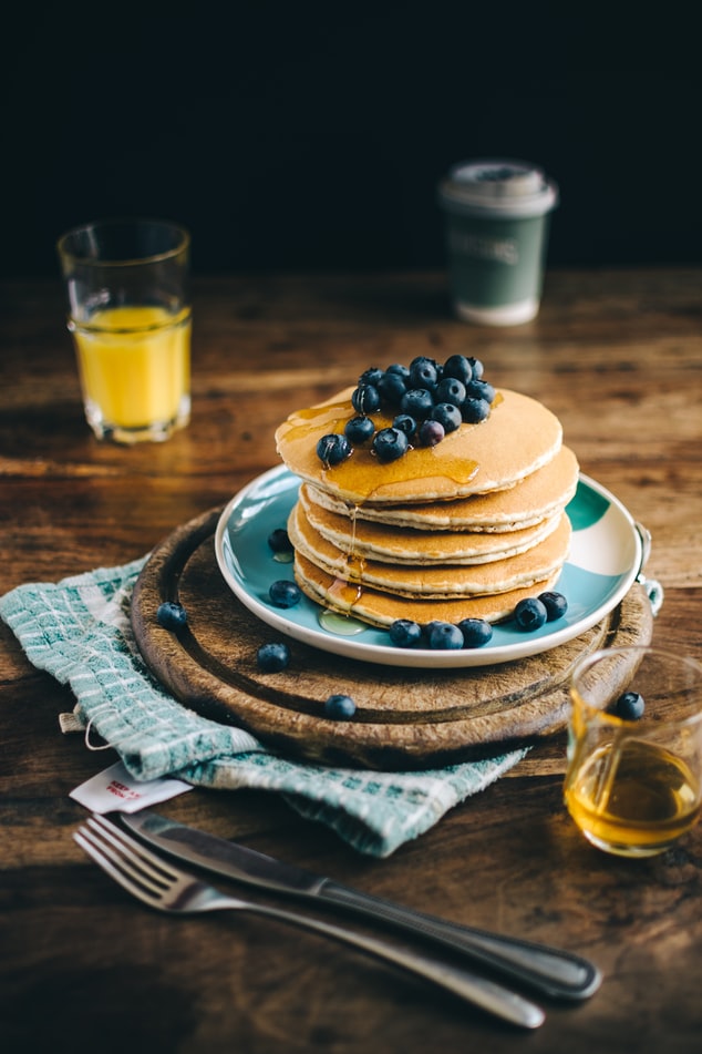pancakes with bluberries